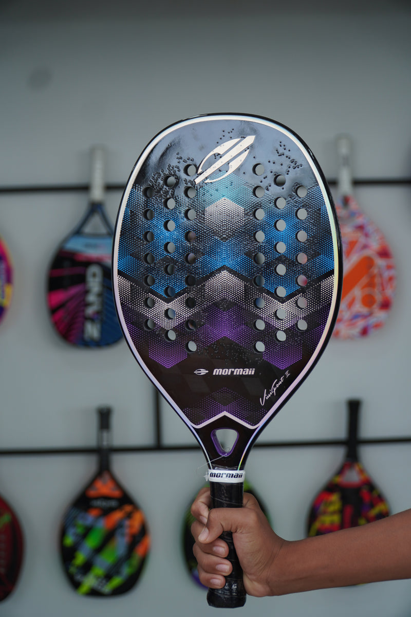 RAQUETE MORMAII VINI FONT II ROXO E AZUL